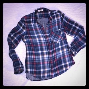 Bella Dahl Red, White, & Blue Button Down